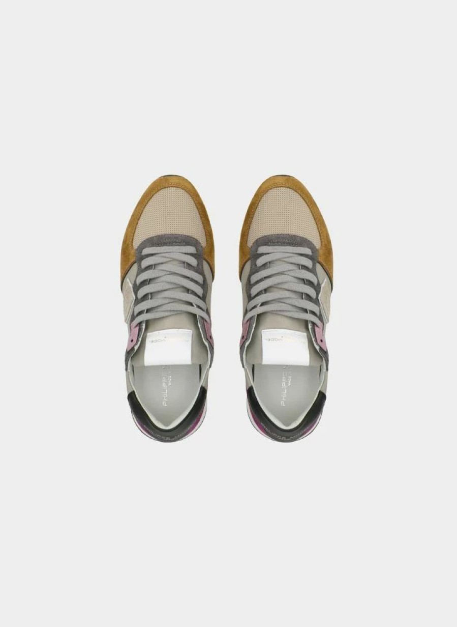 * Philippe Model | Sneaker Trpx Taupe Mustard | Sneakers