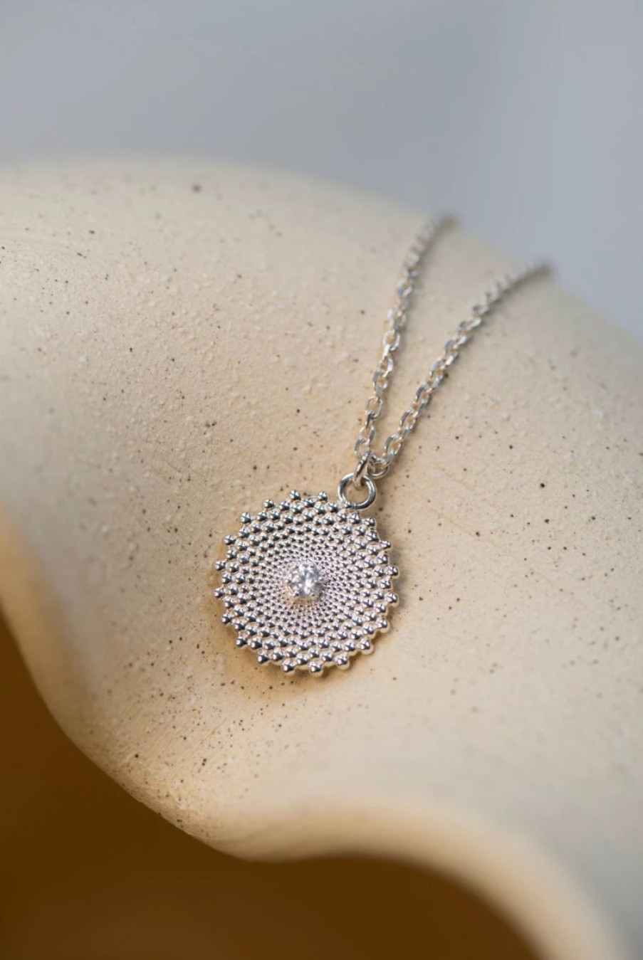 * Zoe & Morgan | Helios Necklace Sterling With White Zircon | Jewellery