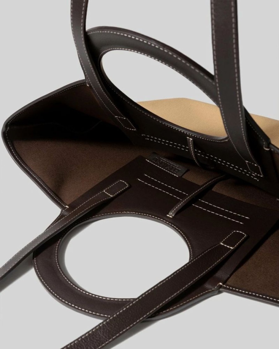 * Hereu | Cala Tote Custar / Dark Brown | Bags & Wallets