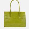 * Deadly Ponies | Crush Tote Maxi Croc Basil | Bags & Wallets