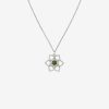 * Zoe & Morgan | Padma Lotus Heart Necklace 925 Sterling / Chrome Diopside | Jewellery