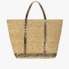 * Vanessa Bruno | Large Raffia Cabas Tote Bag Khaki | Bags & Wallets