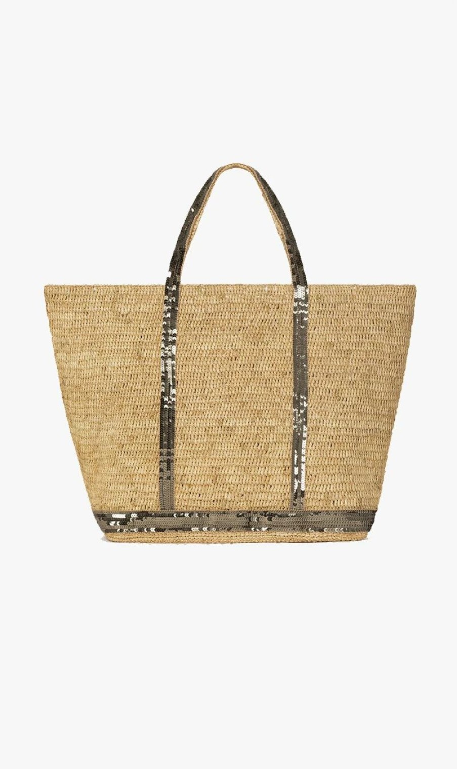 * Vanessa Bruno | Large Raffia Cabas Tote Bag Khaki | Bags & Wallets