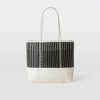 * Palorosa | Medium Tote Basket Black / White | Bags & Wallets