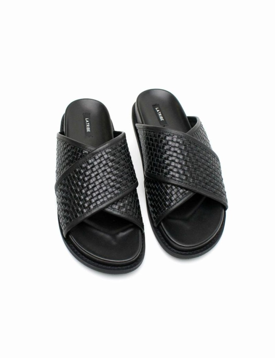 * La Tribe | Woven Crossover Slide | Sandals