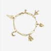 * Meadowlark | Charm Bracelet 17Cm Gold Plated | Jewellery