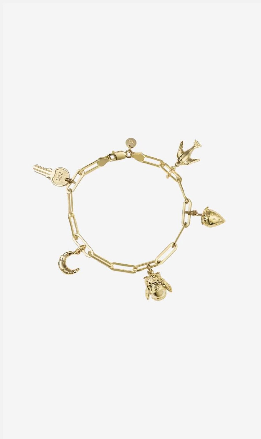 * Meadowlark | Charm Bracelet 17Cm Gold Plated | Jewellery