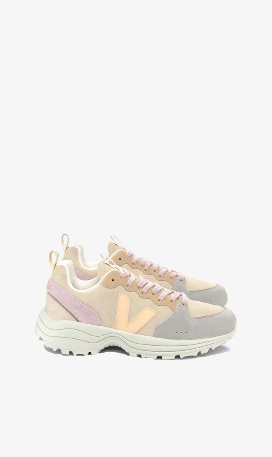 * Veja | Venturi Suede Almond Peach | Sneakers