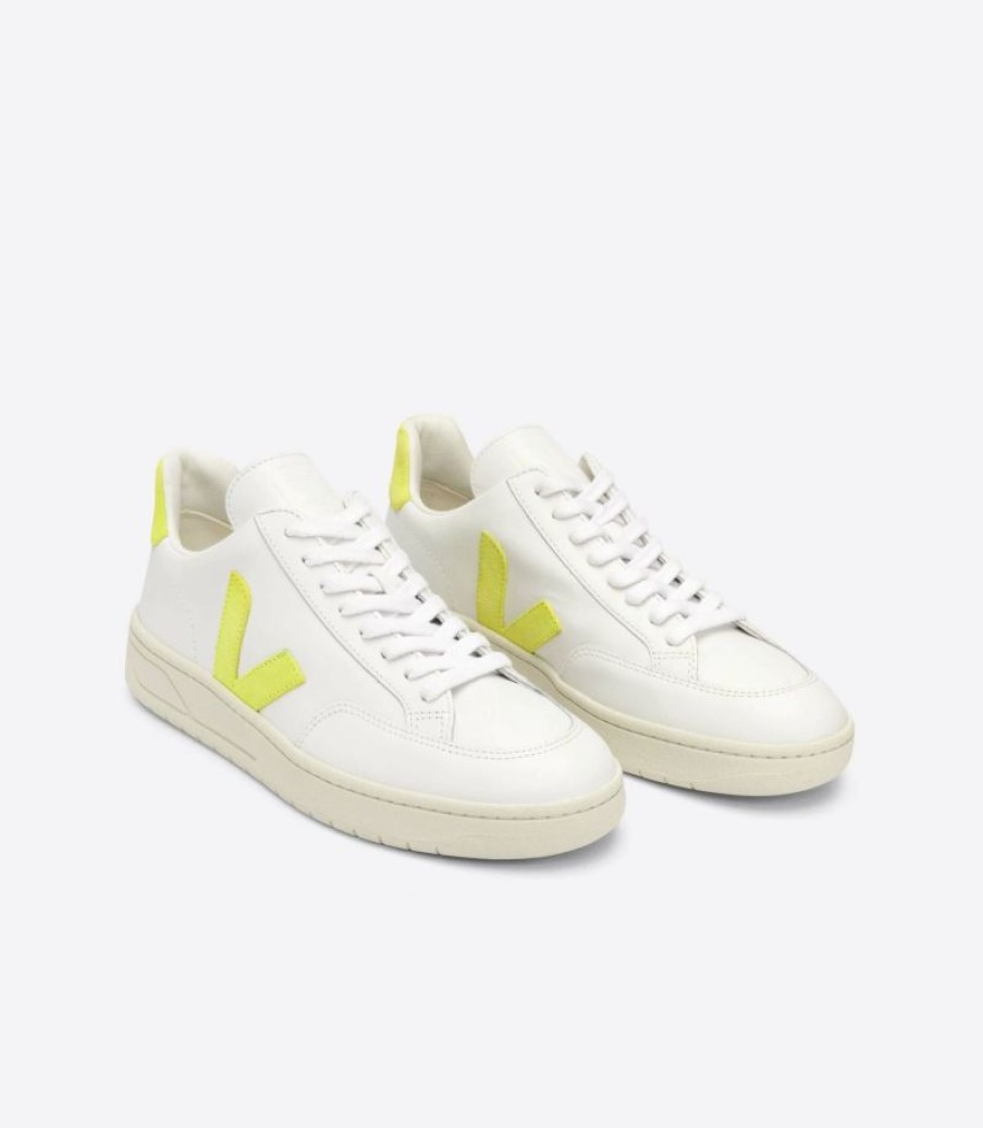 * Veja | V-12 Sneakers White / Jaune / Fluo | Sneakers