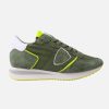 * Philippe Model | Trpx Low Woman Mondial Neon Militaire | Sneakers