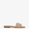 * Anine Bing | Ria Slides Butterscotch Monogram | Sandals