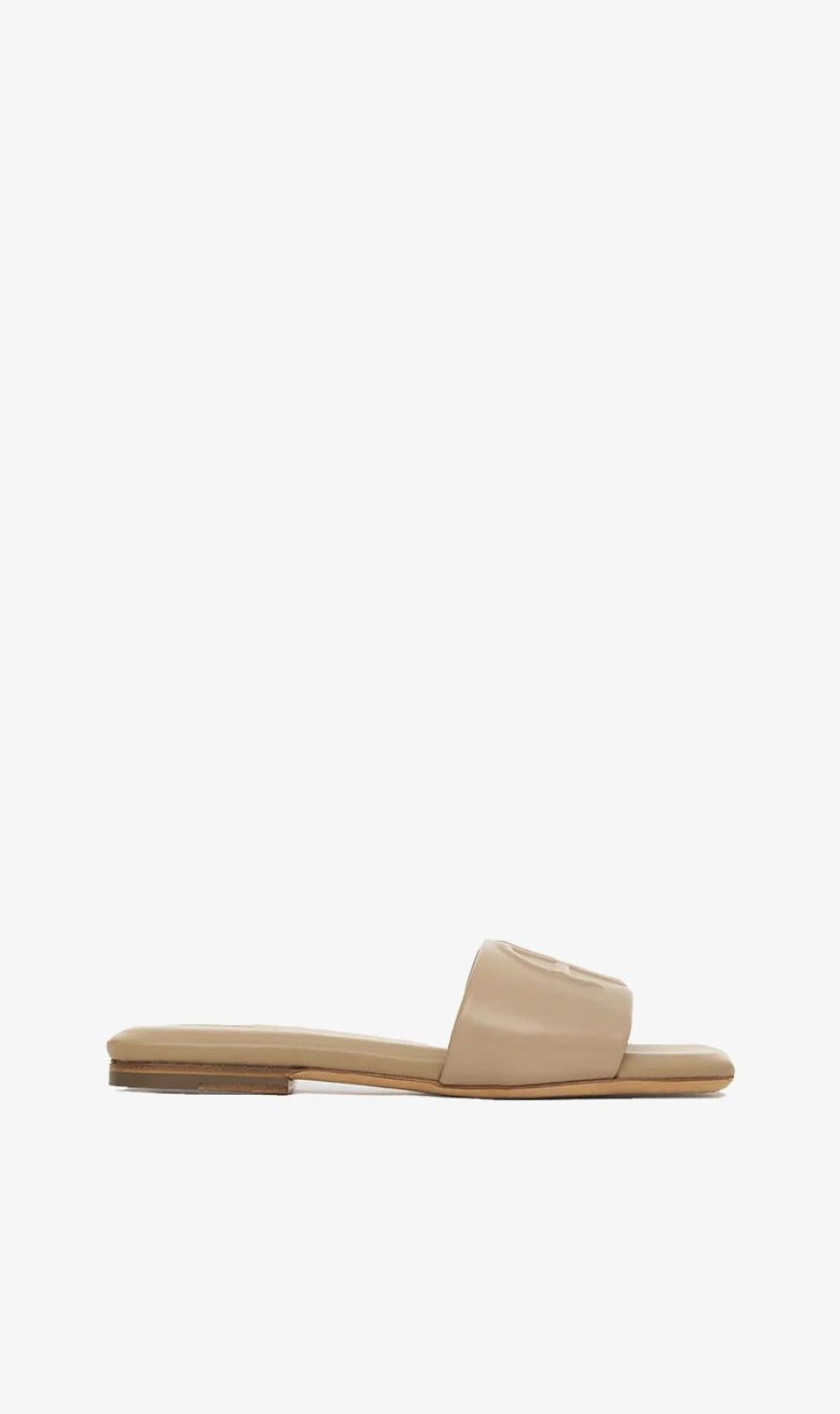 * Anine Bing | Ria Slides Butterscotch Monogram | Sandals