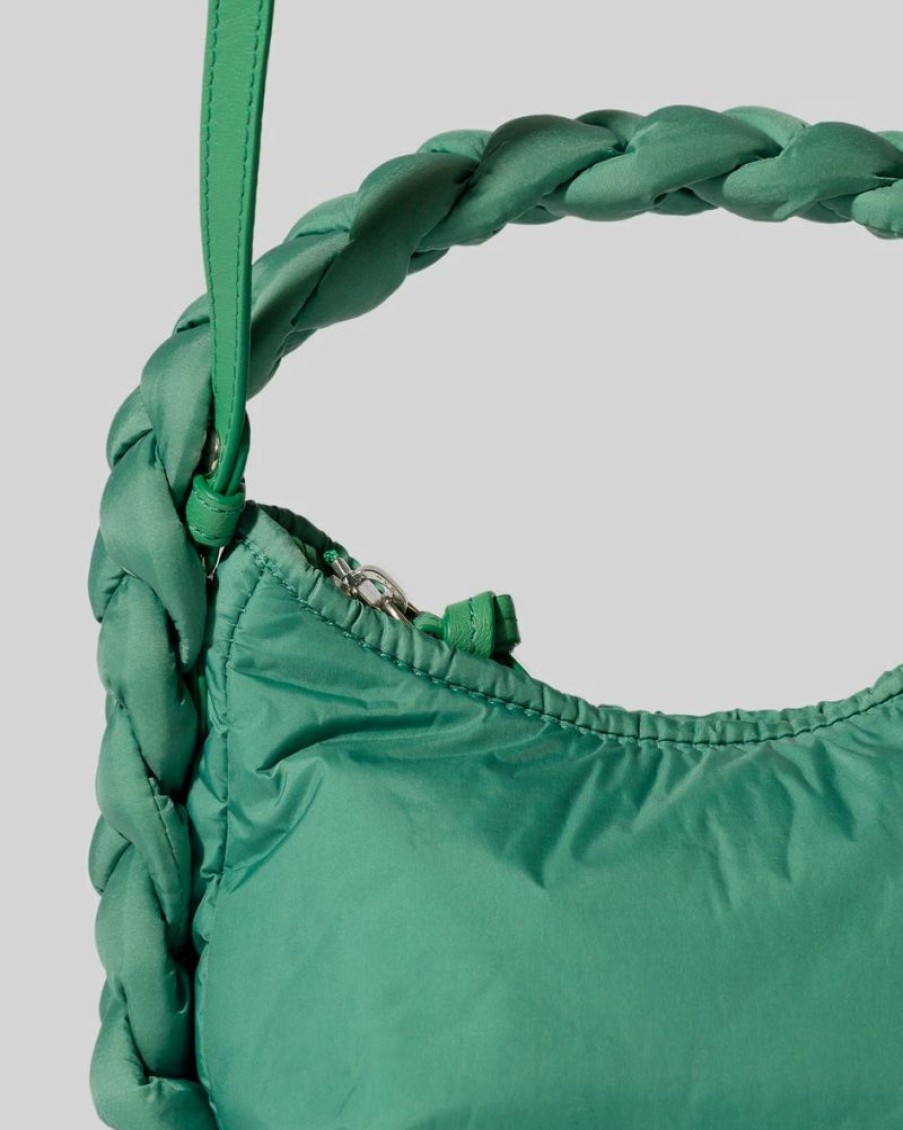 * Hereu | Espiga Mini Nylon Plaited Crossbody Bag Mint | Bags & Wallets