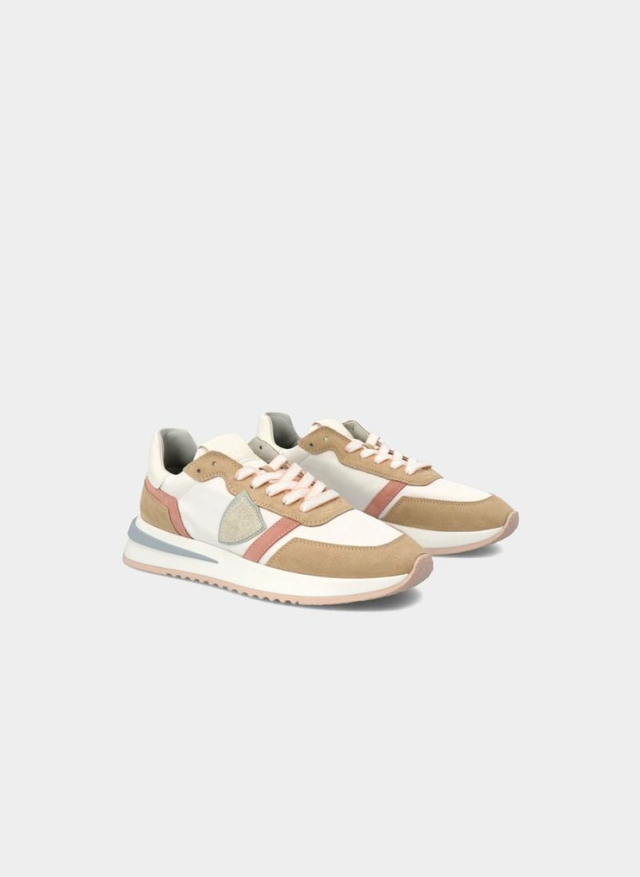 * Philippe Model | Tropez 2.1 Low Woman Mondial Pop Blanc Sable | Sneakers