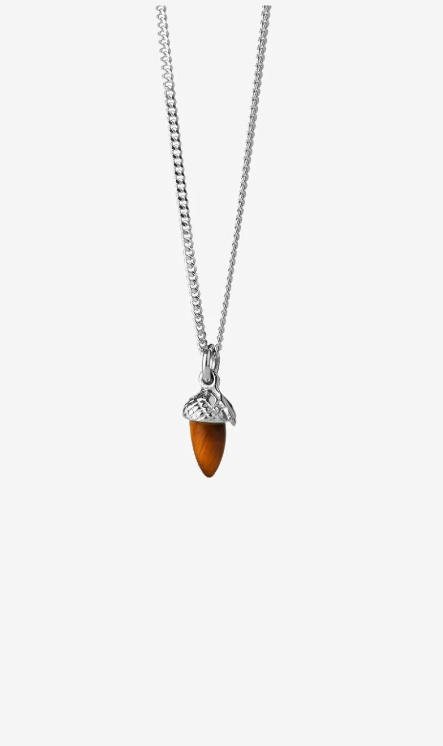 * Karen Walker | Acorn And Leaf Pendant Wood | Jewellery