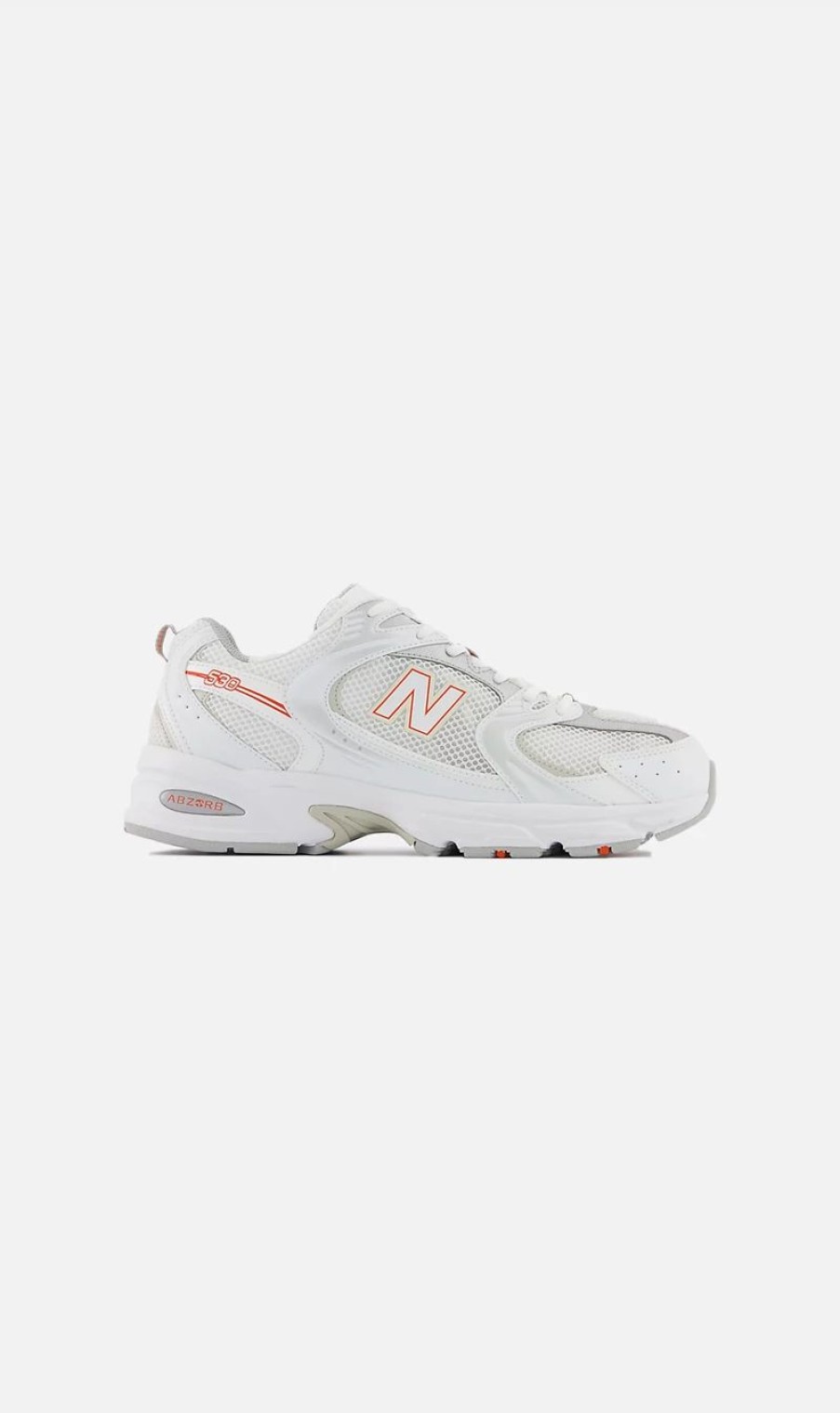 * New Balance | 530 White / Silver / Orange | Sneakers