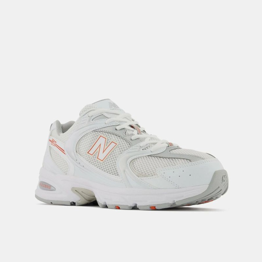 * New Balance | 530 White / Silver / Orange | Sneakers