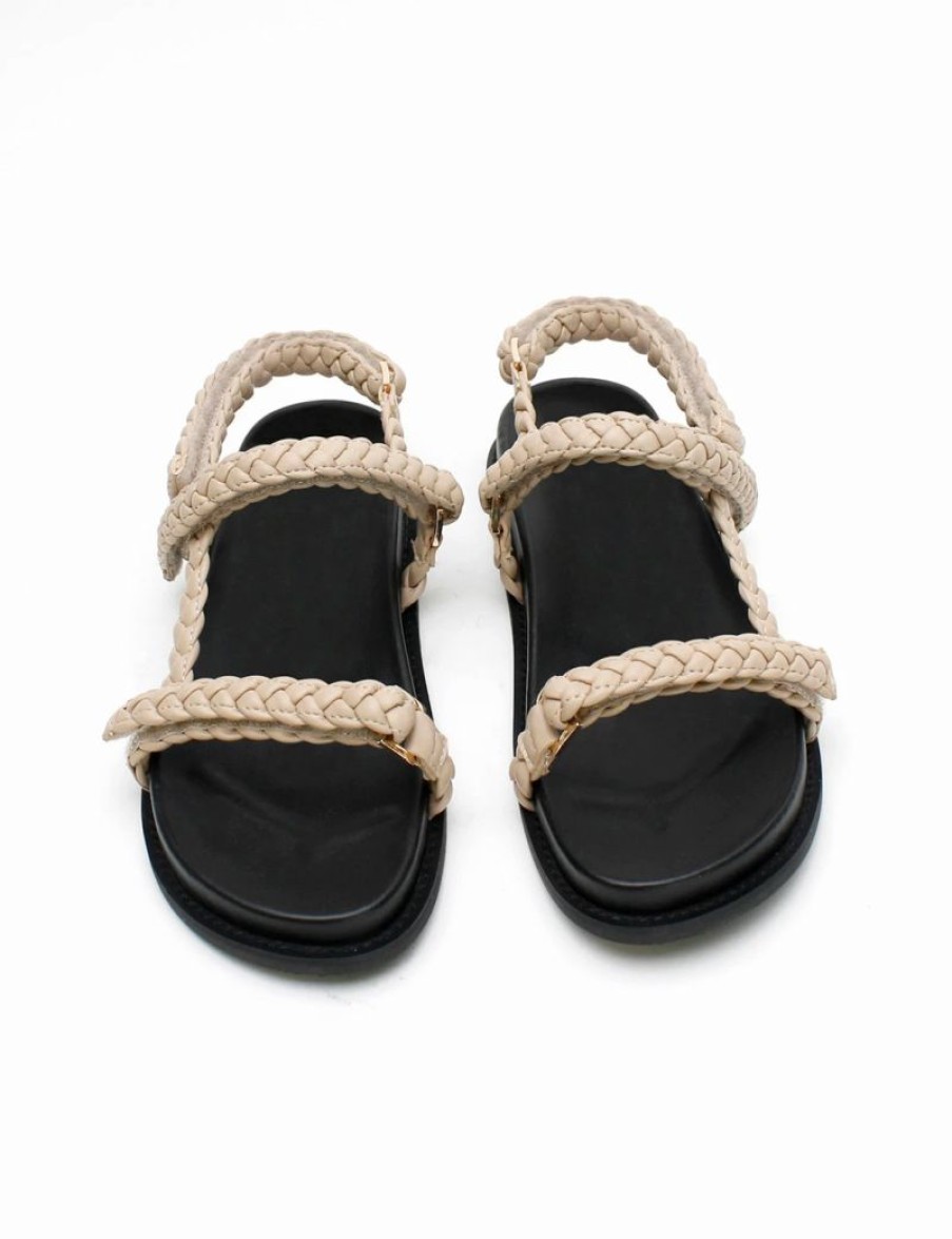 * La Tribe | Thin Elke Braided Sandal Sand | Sandals