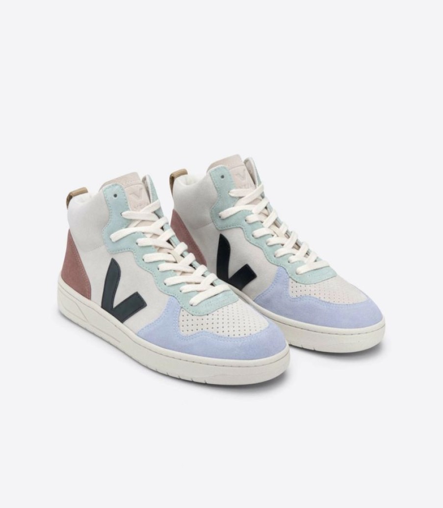 * Veja | V-15 Suede Multico / Natural / Black | Sneakers