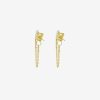 * Natasha Schweitzer | Double Diamond Chain Earring 9K Yellow | Jewellery