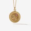 * Meadowlark | Amulet Love Necklace 23K Plated Pink Sapphire | Jewellery