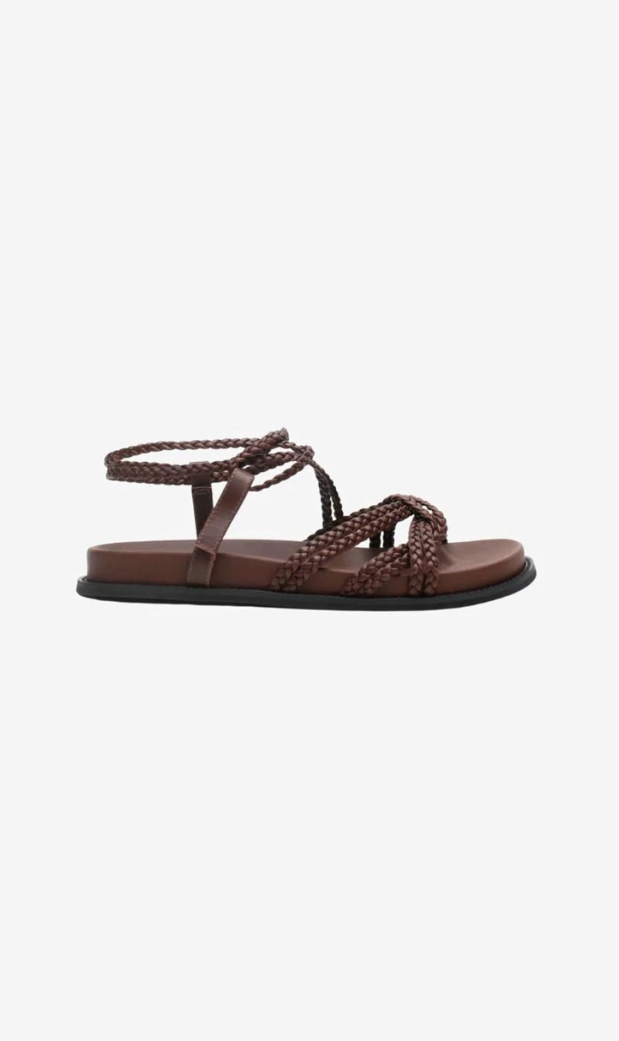 * La Tribe | Plaited Sandal Chocolate | Sandals