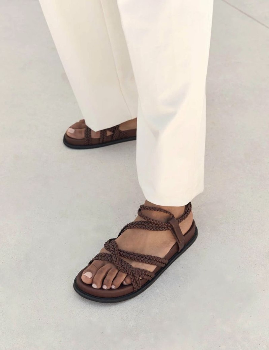 * La Tribe | Plaited Sandal Chocolate | Sandals