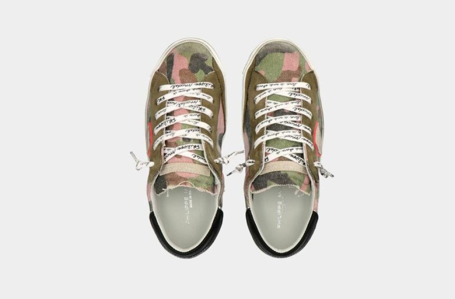 * Philippe Model | Prsx Camouflage Militaire Fucsia | Sneakers