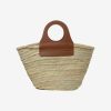 * Hereu | Cabas Straw Tote Bag Chestnut | Bags & Wallets