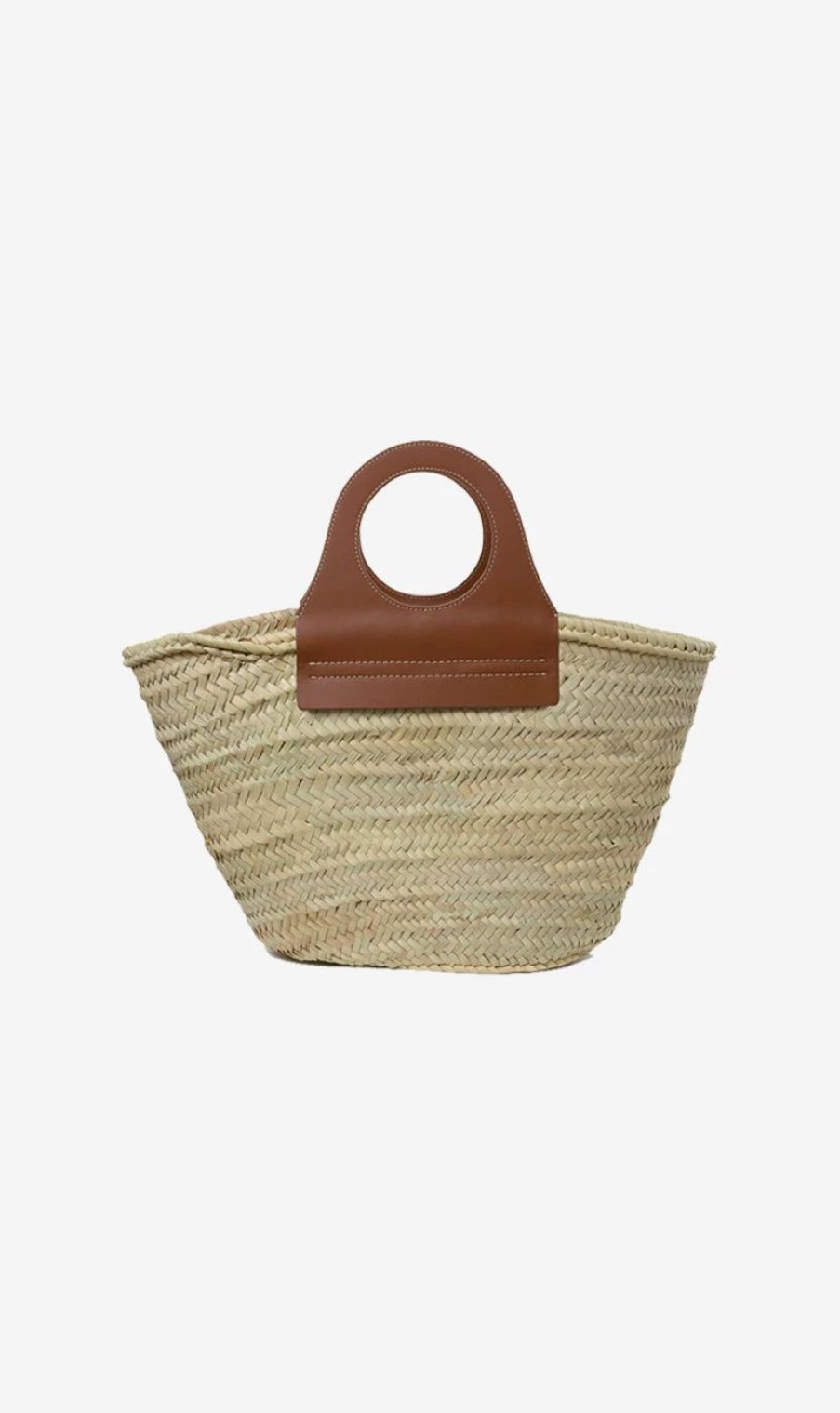 * Hereu | Cabas Straw Tote Bag Chestnut | Bags & Wallets