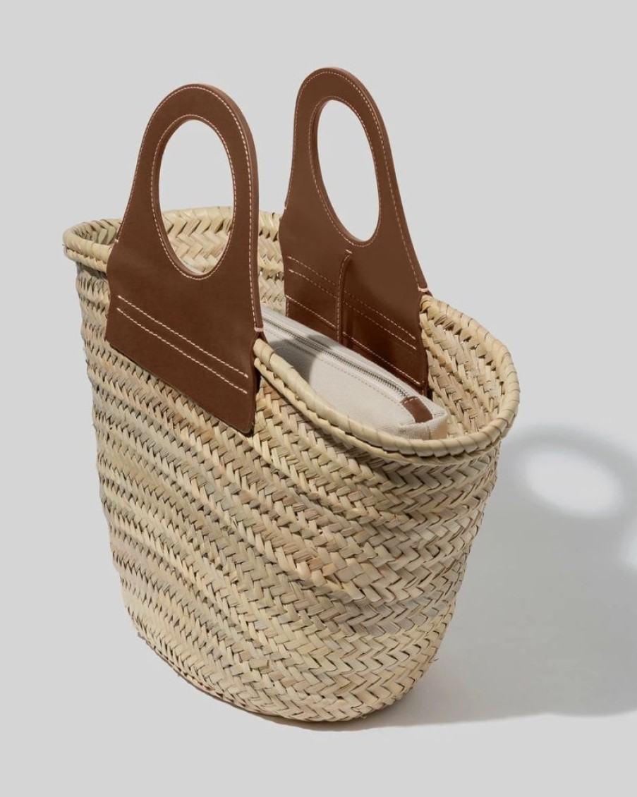 * Hereu | Cabas Straw Tote Bag Chestnut | Bags & Wallets