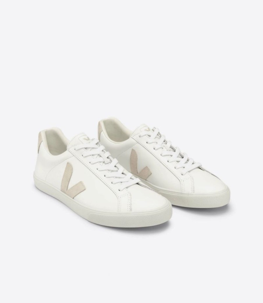 * Veja | Esplar Logo Leather Extra White / Sable | Sneakers