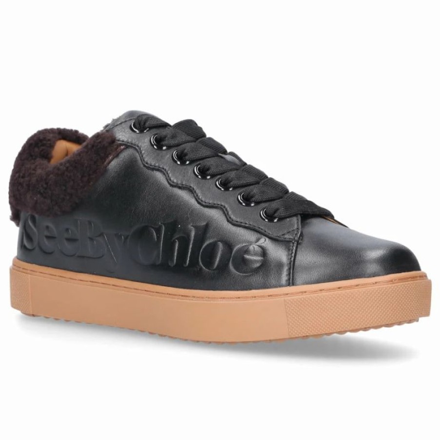 * See By Chloe | Essie Sneaker Shearling Nero | Sneakers