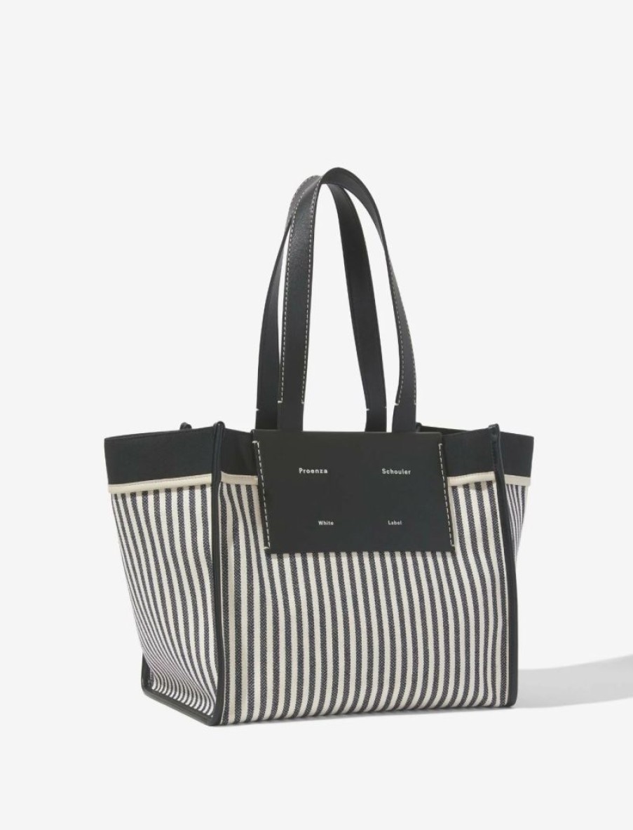 * Proenza Schouler | Large Morris Two Tone Stripe Tote Dark /Vanilla Stripe | Bags & Wallets