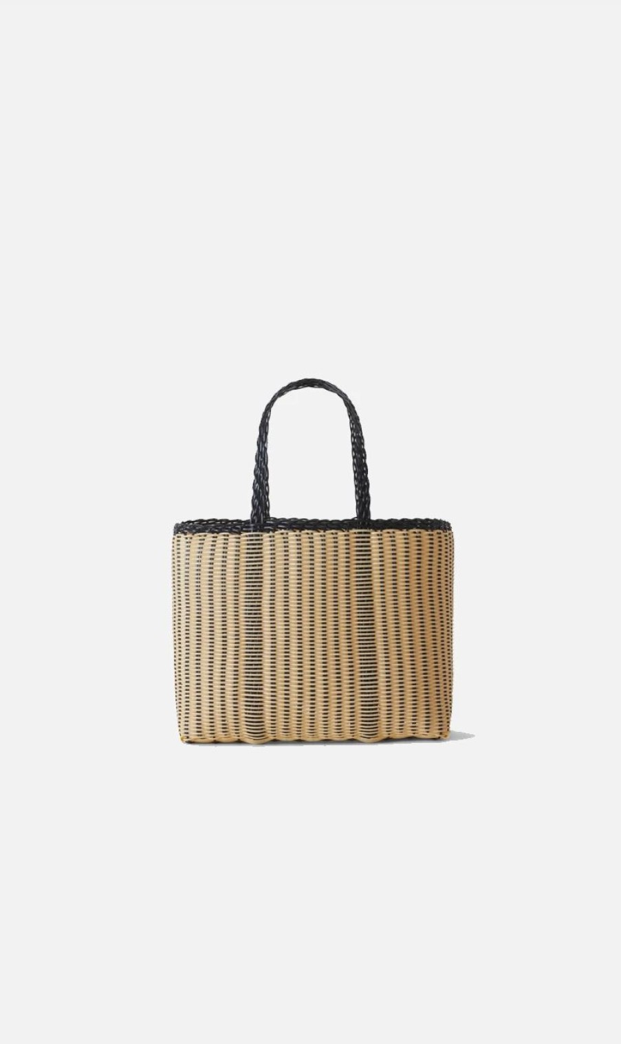 * Palorosa | Small Edge Basket Black / Cream | Bags & Wallets