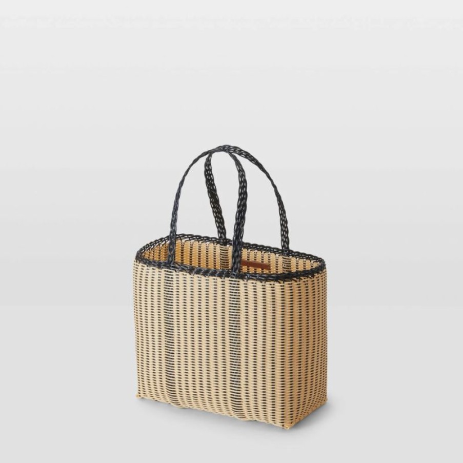 * Palorosa | Small Edge Basket Black / Cream | Bags & Wallets