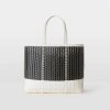 * Palorosa | Large Tote Basket Black / White | Bags & Wallets